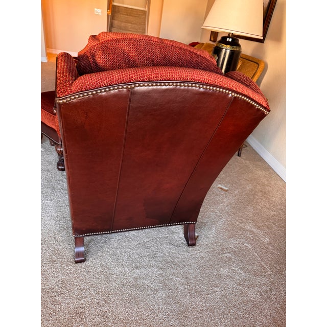 2000 - 2009 Stanford Chair and Ottoman For Sale - Image 5 of 8