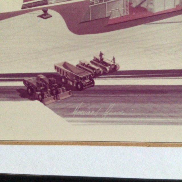 1950s States Steamship Company Cargo Ship Breakaway Drawing at San Francisco Bay For Sale - Image 11 of 12