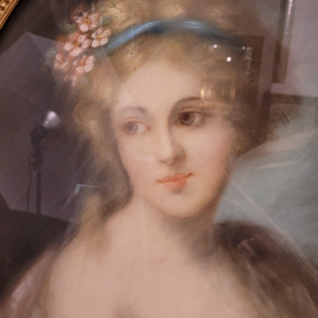 After Rosalba Carriera, Allegory, 19th Century, Pastel on Paper For Sale - Image 10 of 18