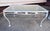 White Vintage 1960s White Wrought Iron Glass Top Coffee Table For Sale - Image 8 of 9