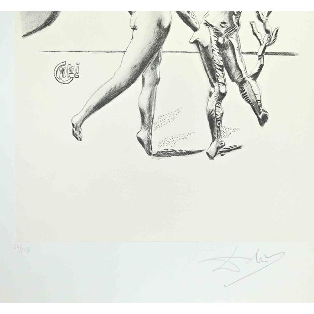 The Dance from the series The Arts is a lithograph by Salvador Dalì, realized by the surrealist master in 1980. Hand...