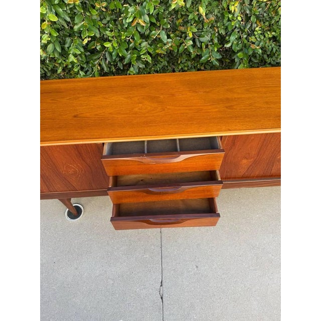 Mid-Century Modern Teak Sideboard Credenza For Sale - Image 4 of 15