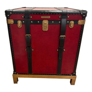 Ralph Lauren Oxford Trunk Side Table Rare Find Discontinued For Sale