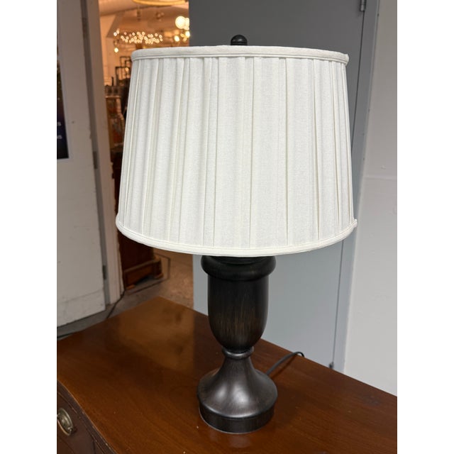 Traditional Pottery Barn Urn Table Lamp For Sale - Image 3 of 12