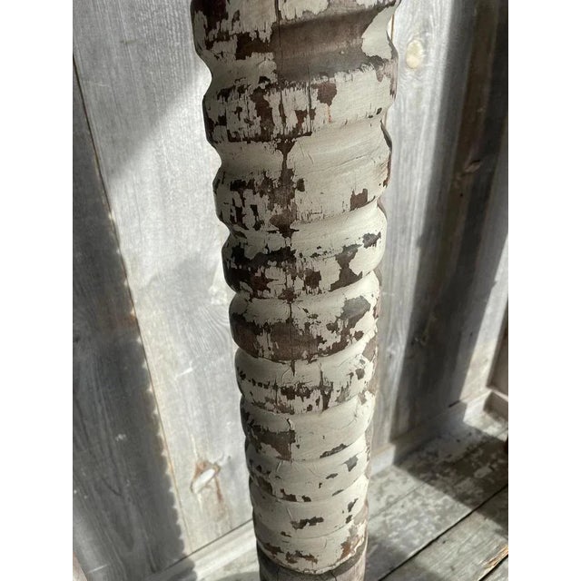 Vintage Column in Wood For Sale - Image 4 of 9