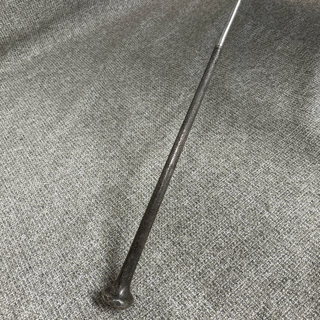 Beautiful Black Engraved Sterling Silver Handled Victorian Parasol. This elegant accessory features a delicately engraved...