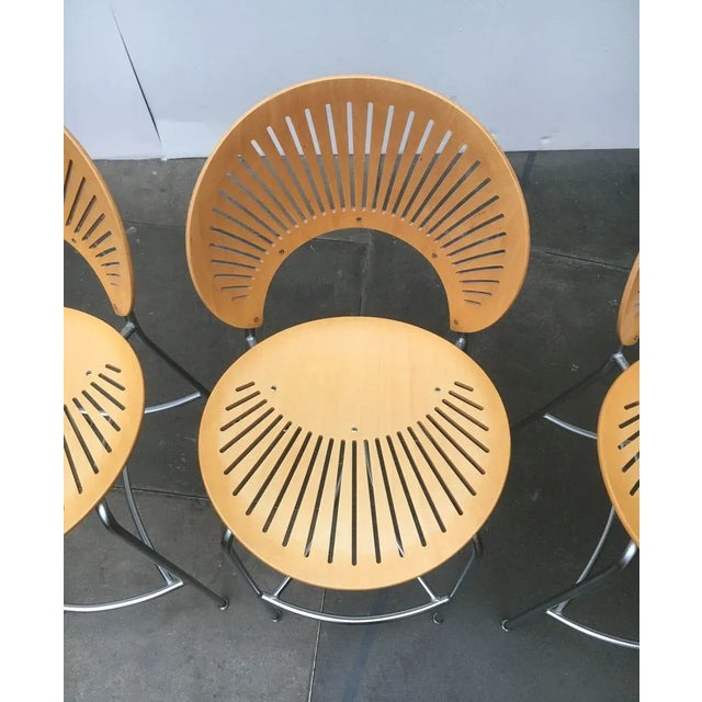 Danish Trinidad Bar Stools and Table by Nanna Ditzel for Fredericia, 1990s, Set of 4 For Sale - Image 11 of 18