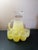 1960s West Virginia Glass Blendo Lemonade Pitcher and 4 Glass Set For Sale - Image 4 of 6