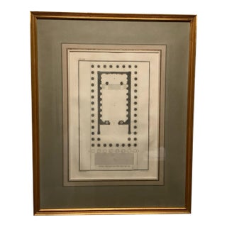 18th Century Copper Plate Engraving Ruins of Palmyra Grand Architectural Folio Plate XXIII by P. Fourdrinier After Giovanni Battista Borra For Sale