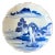 Mid 20th Century Japanese Arita Blue & White Landscape Plate, 12” Diameter — Ming Dynasty Style For Sale