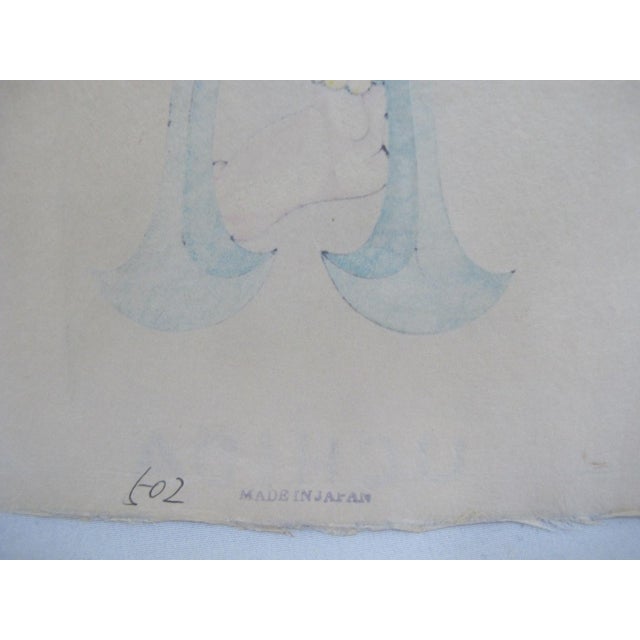 Japanese Sadanobu Hasegawa Hand Colored Woodblock Print Kabuki Yanone Arrowhead For Sale In Portland, OR - Image 6 of 7