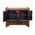 Brick Red Vintage Distressed Brick Red Marks Point Edge Credenza Sideboard Cabinet For Sale - Image 8 of 18