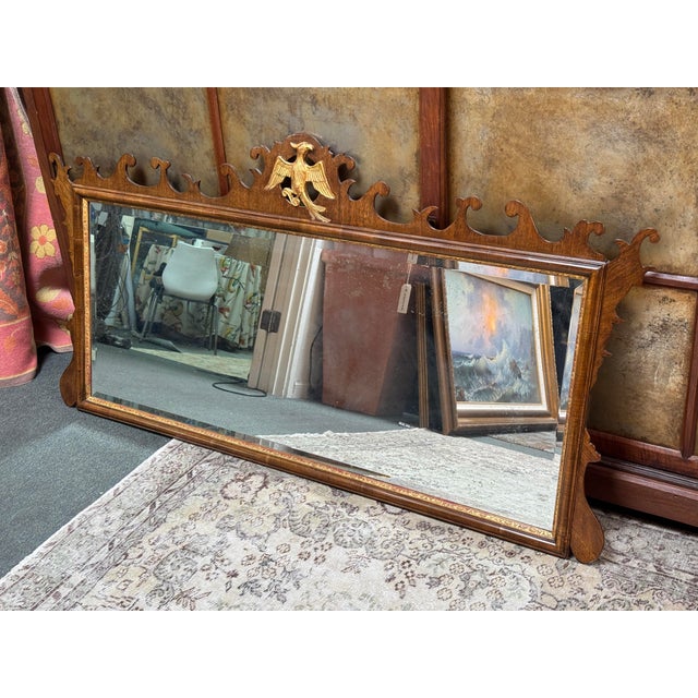 Burton Ching Federal Style Parcel Gilt Mirror For Sale - Image 12 of 12