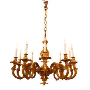 19th Century French Gilt Bronze Chandelier