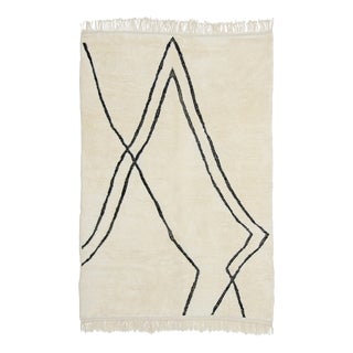 Hand-Knotted Wool Rug by Azele Studio For Sale