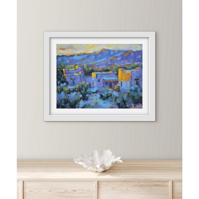 Evening in New Mexico, Expressionist Oil Painting Sunset For Sale In Reno/Lake Tahoe - Image 6 of 11
