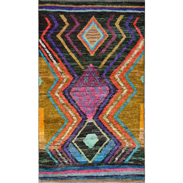 Vintage Afghan Tribal Rug, 2010s For Sale - Image 12 of 12