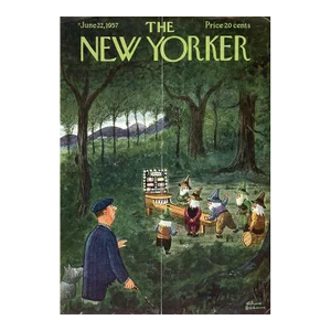 1957, New Yorker Magazine Cover, June 22 (Charles Addams), Original Vintage Cover, Leprechauns