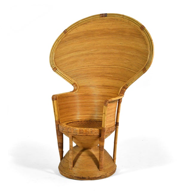 Danny Ho Fong Danny Ho Fong "Emperor" Peacock Chair For Sale - Image 4 of 12