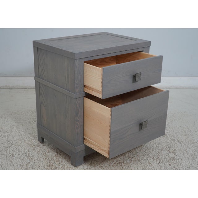 Stickley Pair of Stickley Modern Ashwood Nightstands For Sale - Image 4 of 12