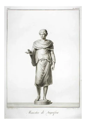 Agostino Tofanelli, Minister of Sacrifices, Original Etching, 1794