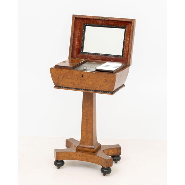 Regency Burl Elm Teapoy, 19th Century For Sale In New York - Image 6 of 10
