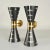 Black Hourglass Wall Lights in Black and White Glass, 1950s, Set of 2 For Sale - Image 8 of 13