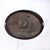 Oval tole tray on stand. Tray comes off of stand, not fixed. Detailed picture of woman and along the interior edge of the...
