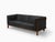 LIFT Minimalist Three-Seater Sofa in Walnut and Black Leather Seat by Julien Renault For Sale - Image 12 of 12