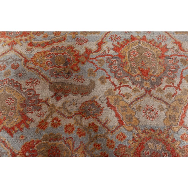 Antique English Wilton Wool Rug (Machine Made) For Sale - Image 9 of 9
