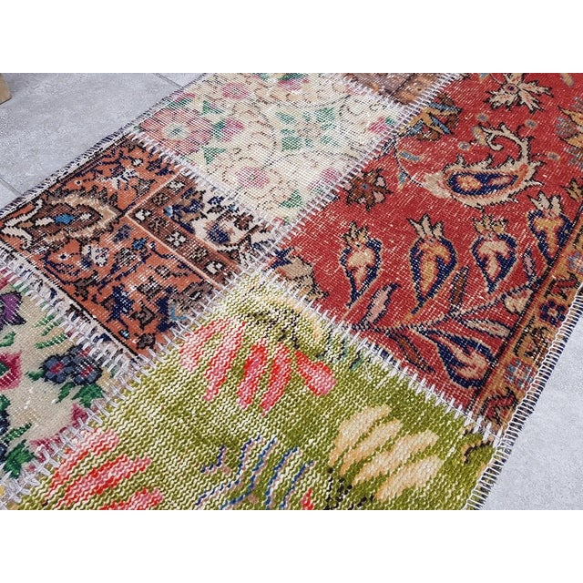 Oushak Vintage Handmade Runner For Sale - Image 4 of 10