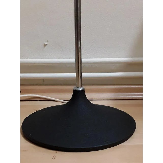 Vintage Floor Lamp with Black Metal Foot, 1970s For Sale - Image 3 of 9