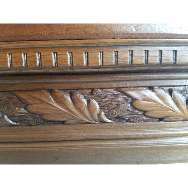 1800's Carved Rosewood Library Table For Sale - Image 9 of 12