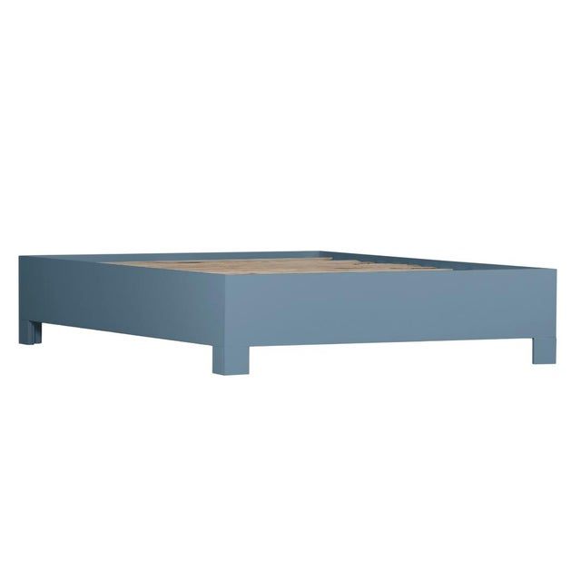 Silas Platform Bed Queen - Regatta Blue For Sale - Image 10 of 12
