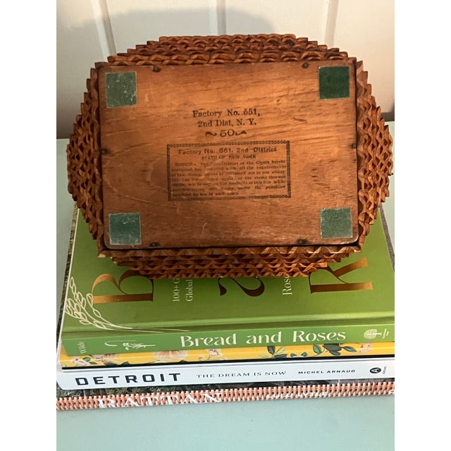Antique Chip Carved Tramp Art Box For Sale - Image 9 of 10