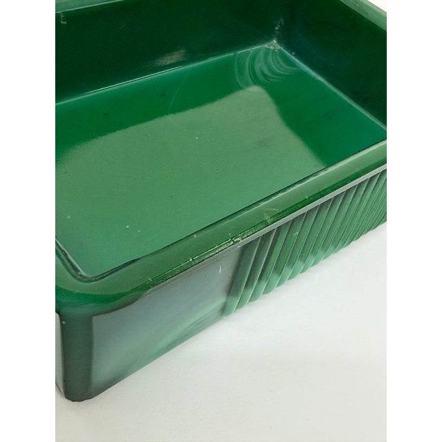Malachite Glass Ashtray and Cigarette Holder, 1960s For Sale - Image 12 of 12