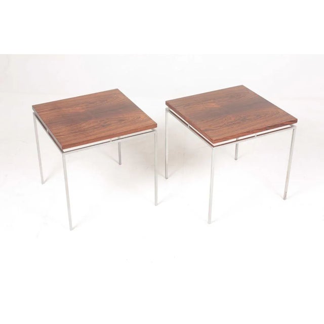 Rosewood Side Tables by Knud Joos for Jason Møbler, 1950s, Set of 2 For Sale - Image 12 of 12
