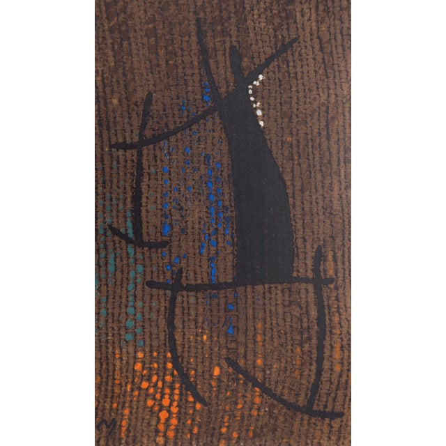 After Joan Miro, Woman with Brown Background, 1965, Lithograph For Sale - Image 6 of 7