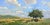 This oil on wood panel artwork captures a serene landscape, featuring a solitary tree amidst rolling hills and scattered...