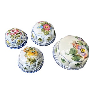 Vintage Italian Bassano Ceramic Wall Hanging Molds Set of 4 For Sale