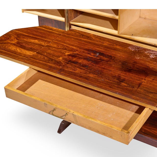 Mummenthaler & Meier Mid Century Rosewood Magic Box Hideaway Desk For Sale - Image 12 of 13