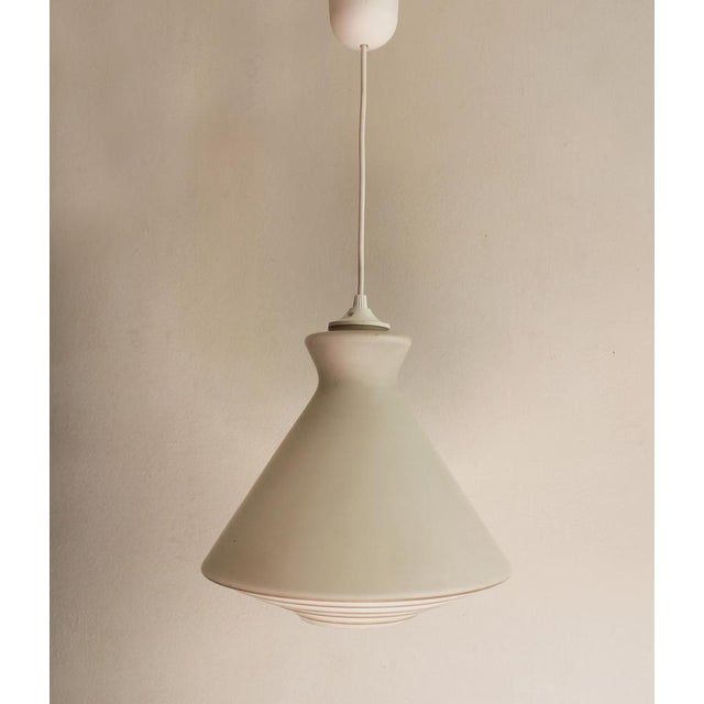 Vintage Milk Glass Pendant Light, 1960s For Sale - Image 4 of 10