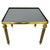 Mid-Century Modern Vintage Brass Side Table in Black Smoked Glass, 1960s For Sale - Image 3 of 9
