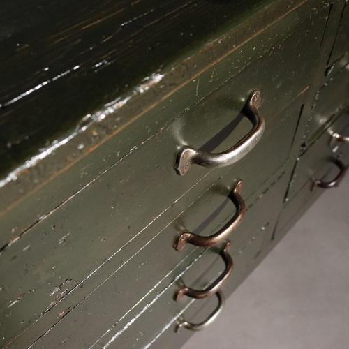 Industrial Lacquered Chest of Drawers For Sale - Image 3 of 10