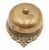 Antique Victorian style crank or mechanical twist brass door bell. The original mounting screws are not available. Good...