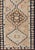 Vintage Turkish Oushak Runner With Medallion Design Outlined in Navy Blue For Sale - Image 4 of 11
