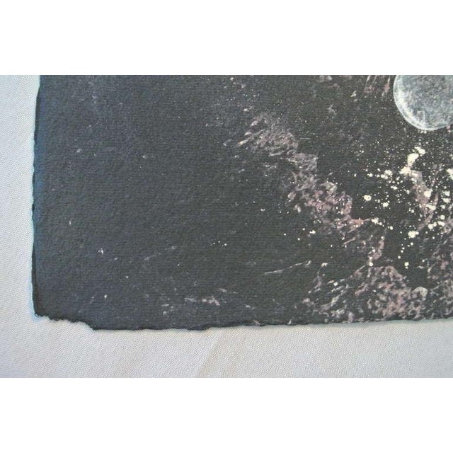 Surrealism Mikulas Kravjansky, Surrealist Intaglio Mixed Media Monotype on handmade paper, 1999 For Sale - Image 3 of 6