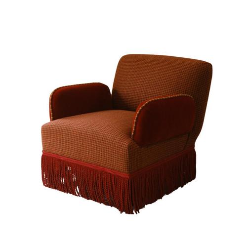Timothy armchair in solid beech, particle board and hr foam by popus editions. Dimensions: w 78 x d 80 x h 73 cm....