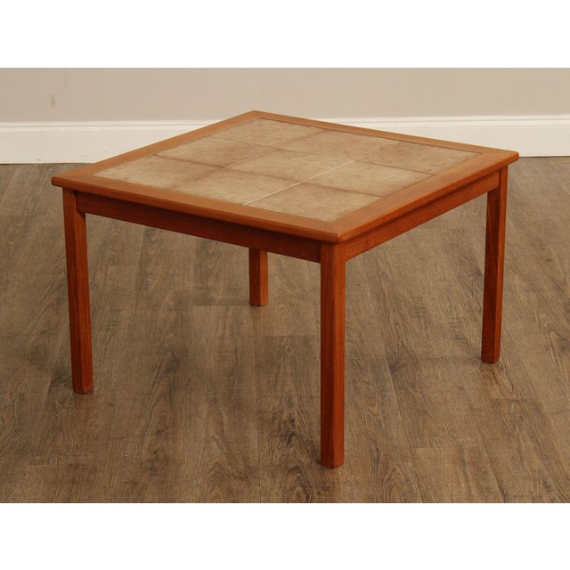 M°belfabrikken Toften Danish Modern Tile-Top Teak Side Table For Sale - Image 12 of 12