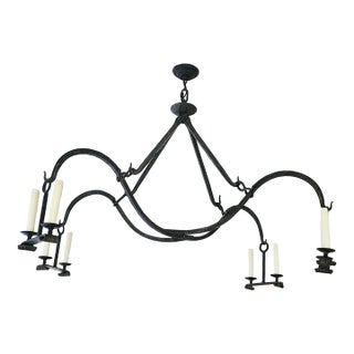 Dennis & Leen Gothic Iron Chandelier For Sale